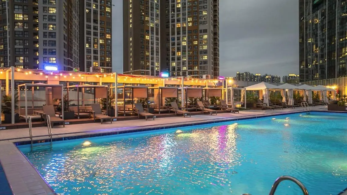 Songdo Sensory Stay # Couple Trip # View Restaurant # Free Parking # Hotel Bedding # Netflix Incheon South Korea